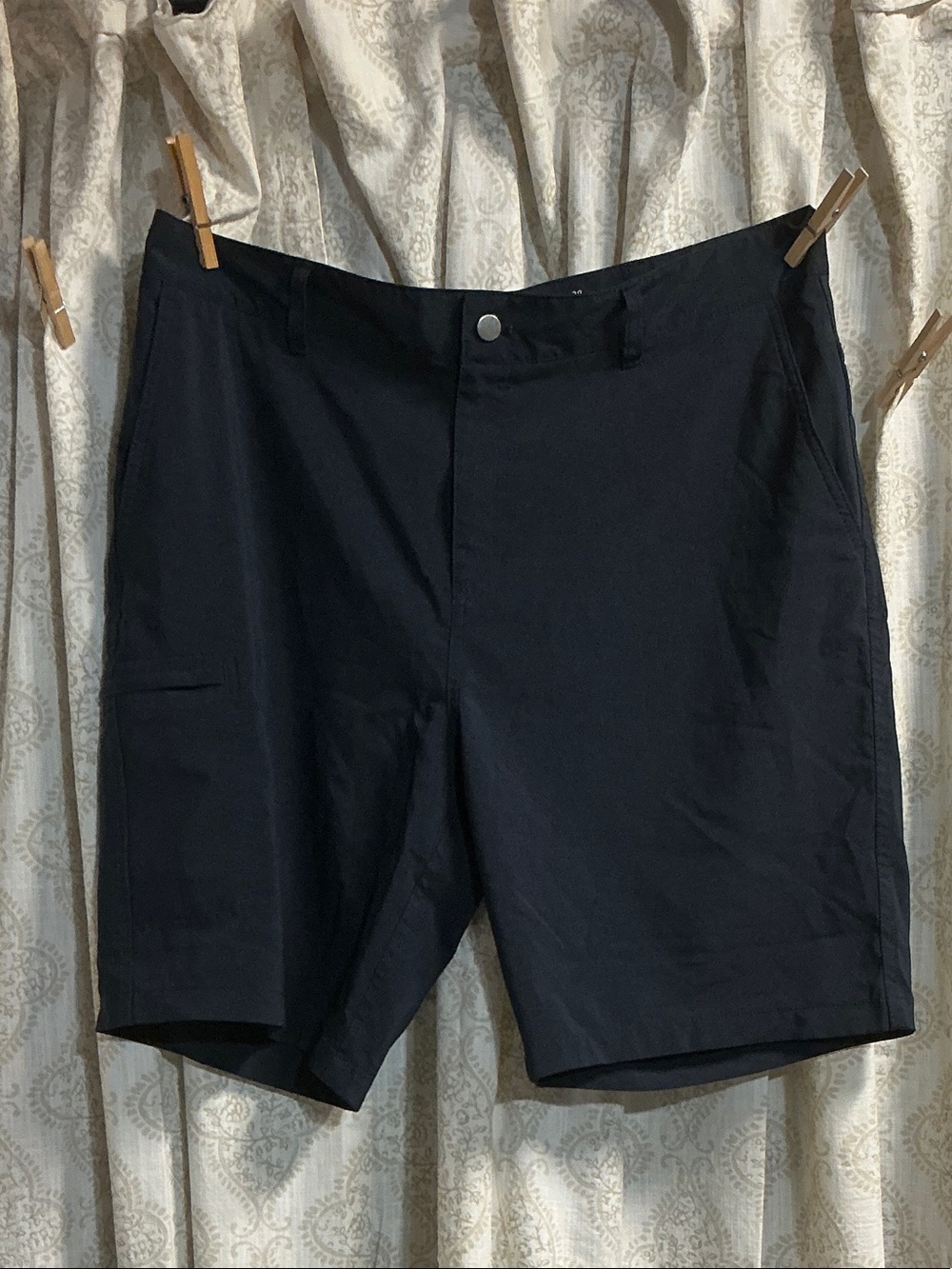 Panama Jack Men's Black Flat Front Performance Shorts
